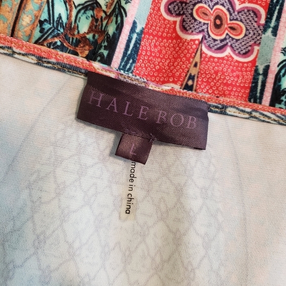 Hale Bob Boho Print Knit Aline Dress Size Large, Colorful - Picture 5 of 8